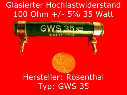 Widerstände rosenthal 100 - 25,